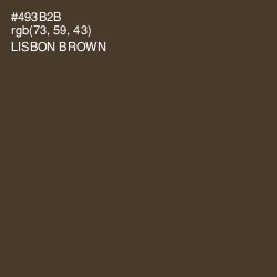 #493B2B - Lisbon Brown Color Image